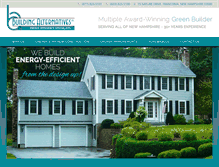 Tablet Screenshot of buildingalternatives.com